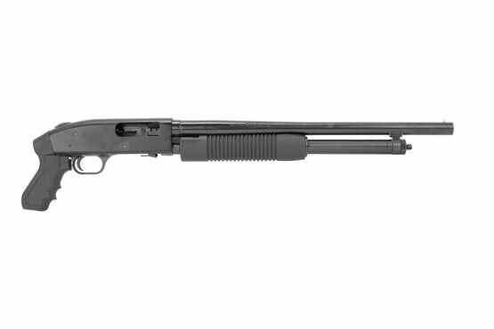 Mossberg 500 JIC Cruiser 12 gauge shotgun features a pistol grip